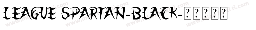 league spartan-black字体转换